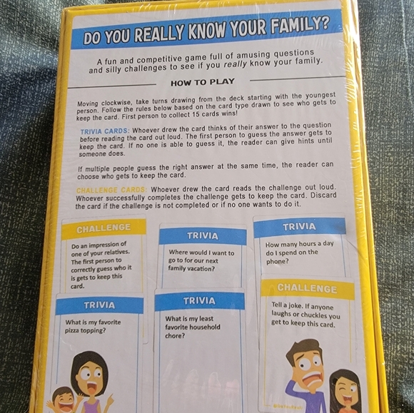 New in Box Do You Really Kniw Your Family? GAME 3 to 8 players 8 yrs old and up - Picture 2 of 2